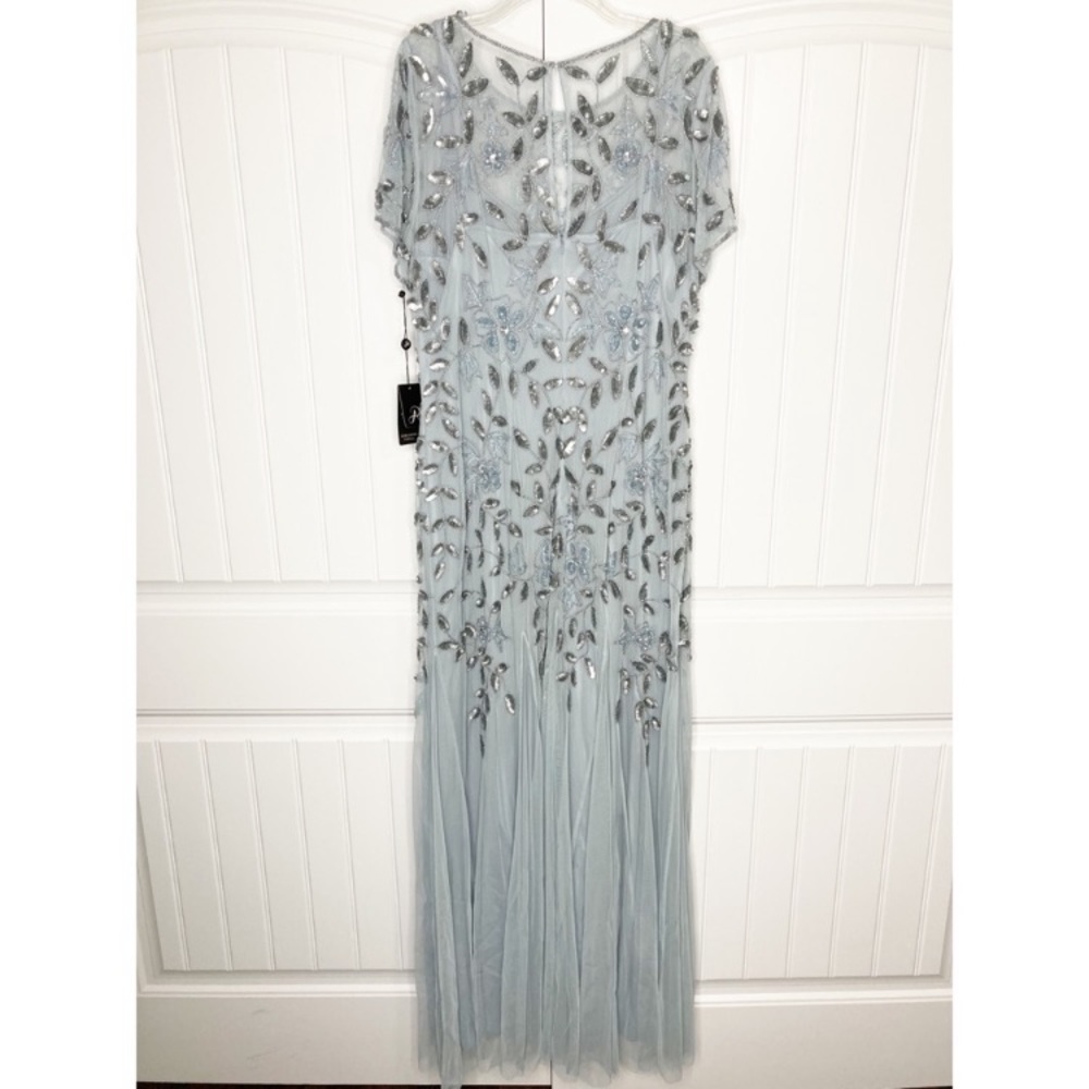 Adrianna Papell Long Beaded Godet - Picture 14 of 14